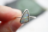 Dark Australian Opal Ring