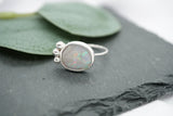 Dark Australian Opal Ring