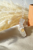California State Necklace, Featuring a Sunstone
