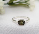 Green Yellow Montana Sapphire Ring