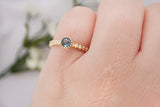 Blue Montana Sapphire Gold Ring