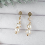 Pink Freshwater Pearl Earrings