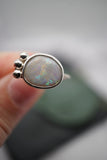 Dark Australian Opal Ring