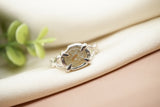 Raw Green Yellow Montana Sapphire Ring