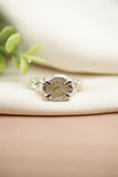 Raw Green Yellow Montana Sapphire Ring