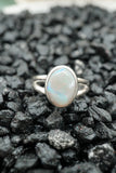 Rivers of Blue, Dark Australian Opal Ring