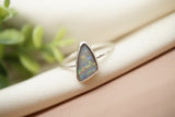 Dark Australian Opal Ring