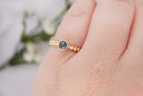 Blue Montana Sapphire Gold Ring