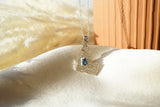 Idaho State Necklace, Featuring Blue Montana Sapphire