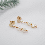 Pink Freshwater Pearl Earrings