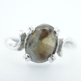 Green and Yellow Cab Montana Sapphire Ring