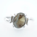 Green and Yellow Cab Montana Sapphire Ring