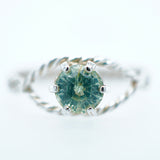 Stunning Teal Montana Sapphire Ring