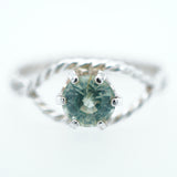 Stunning Teal Montana Sapphire Ring