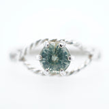 Stunning Teal Montana Sapphire Ring