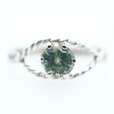 Stunning Teal Montana Sapphire Ring