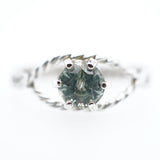 Stunning Teal Montana Sapphire Ring