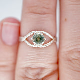 Stunning Teal Montana Sapphire Ring