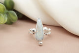Blue Rainbow Dark Australian Opal Ring