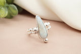 Blue Rainbow Dark Australian Opal Ring