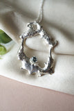 Flowing Metal Blue Montana Sapphire Necklace