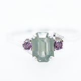 Pink and Teal Montana Sapphire Ring