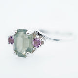 Pink and Teal Montana Sapphire Ring