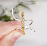 Gold Bar Montana Sapphire Ring