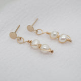Pink Freshwater Pearl Earrings