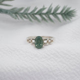 Rare Opalescent Teal Montana Sapphire Ring