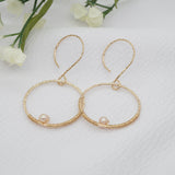 Gold-Filled Pink Freshwater Pearl Earrings