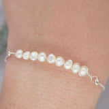 White Freshwater Pearl Bracelet