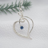 Montana Sapphire Heart Necklace