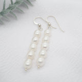 White Freshwater Pearl Earrings