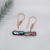 Dangle Black Freshwater Pearl Earrings