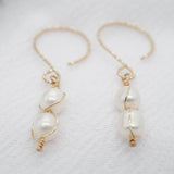 Dangle Freshwater Pearl Earrings