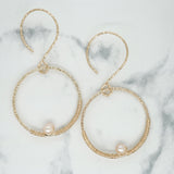 Gold-Filled Pink Freshwater Pearl Earrings