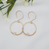 Gold-Filled Pink Freshwater Pearl Earrings