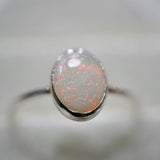 Stunning Mintabie Australian Opal Ring