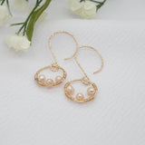 Dangle Pink Freshwater Pearl Earrings