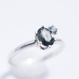 Blue Green Montana Sapphire Ring