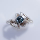 Sterling Silver Blue Montana Sapphire Ring
