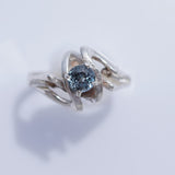 Sterling Silver Blue Montana Sapphire Ring