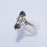 Yellow and Blue Montana Sapphire Ring