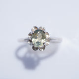 Green Yellow Montana Sapphire Ring