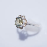 Green Yellow Montana Sapphire Ring