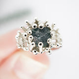 Under The Sea, Raw Blue Montana Sapphire Ring