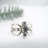 Trifecta, Blue Montana Sapphire Ring