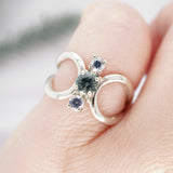 Trifecta, Blue Montana Sapphire Ring