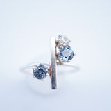 Multi-Stone Montana Sapphire Ring